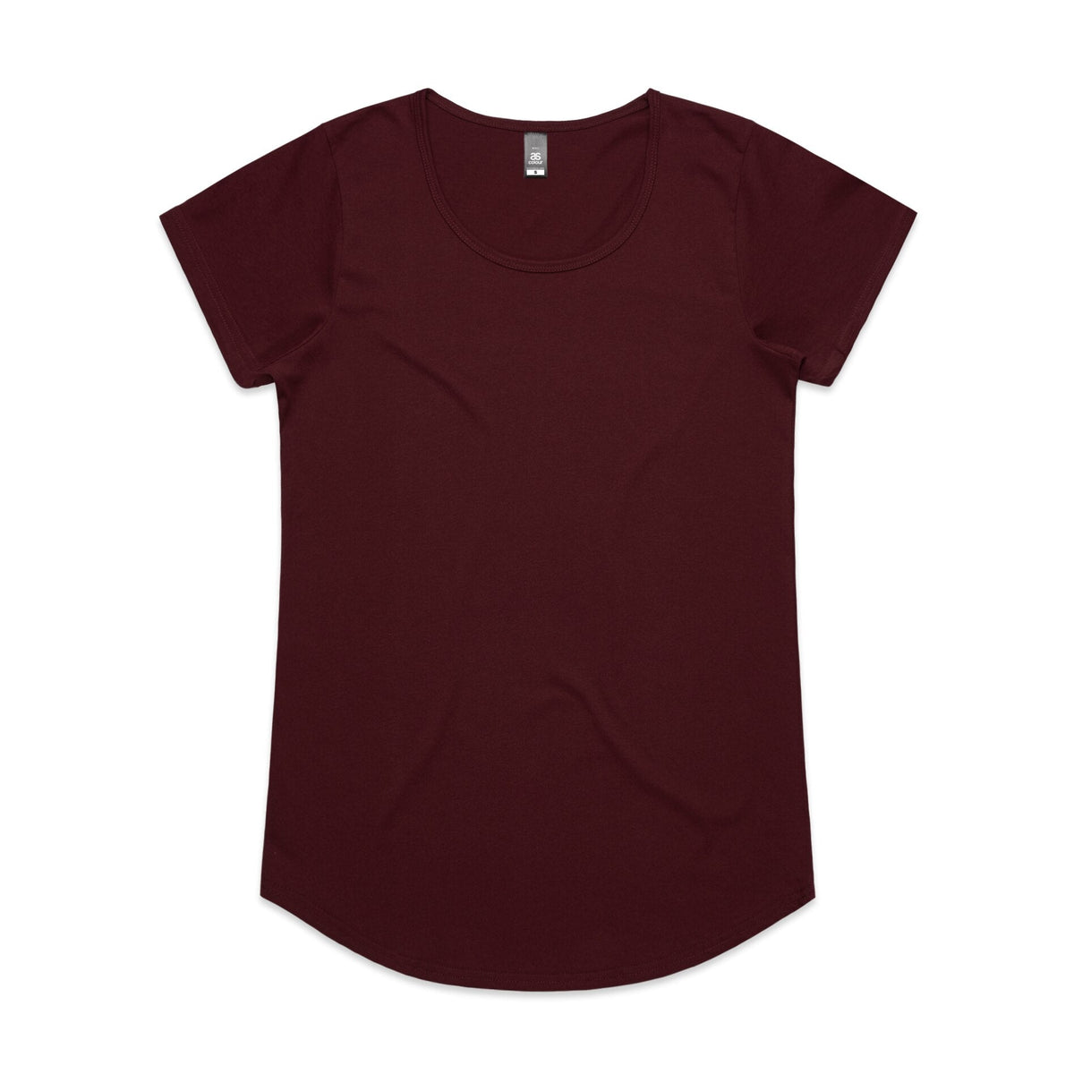 Wo's Mali Tee 4008S - Burgundy - Front