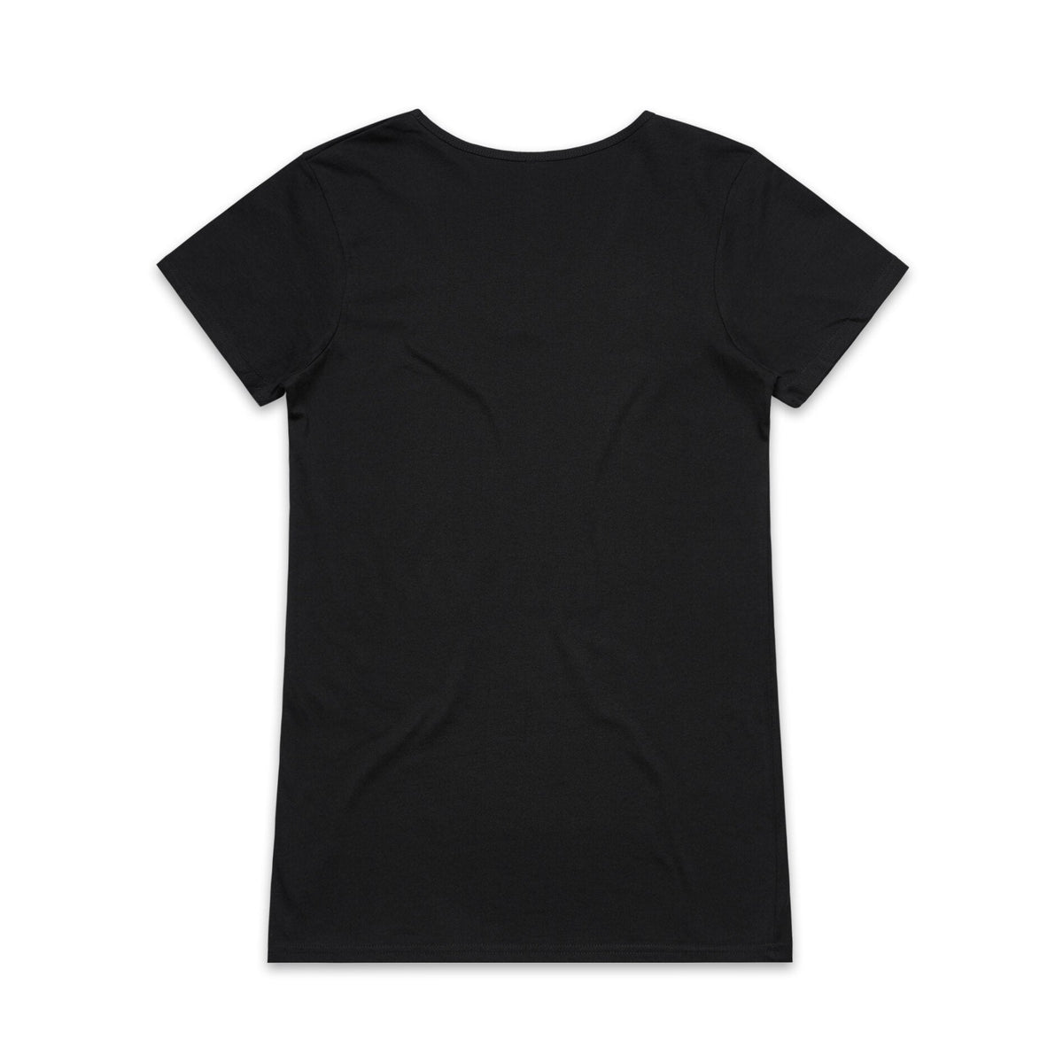 Wo's Bevel V Neck Tee 4010S - Black - Back