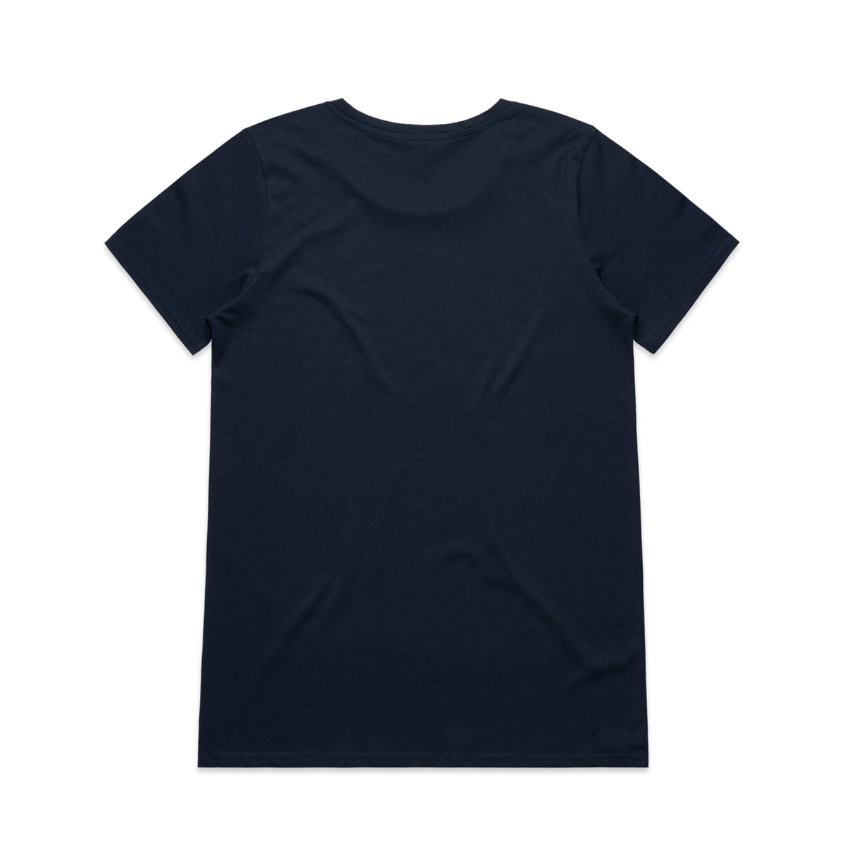 Wo's Shallow Scoop Tee 4011S - Navy - Back
