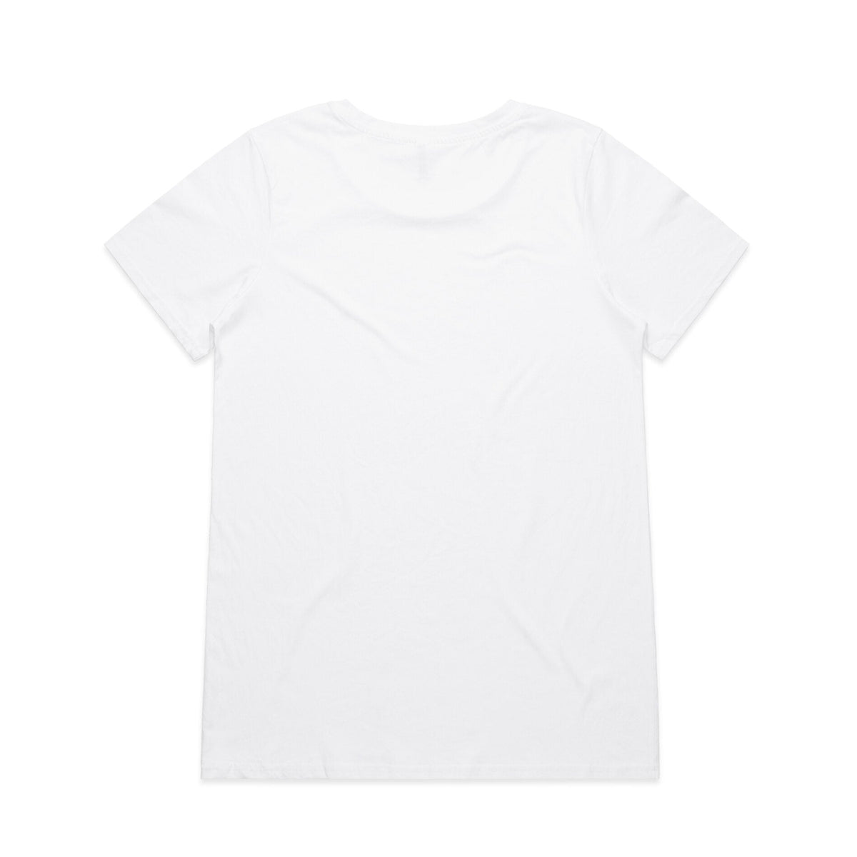 Wo's Shallow Scoop Tee 4011 - White - Back
