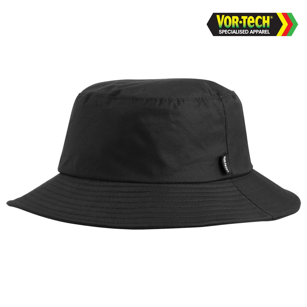 Vortech Bucket Hat - Black - Front