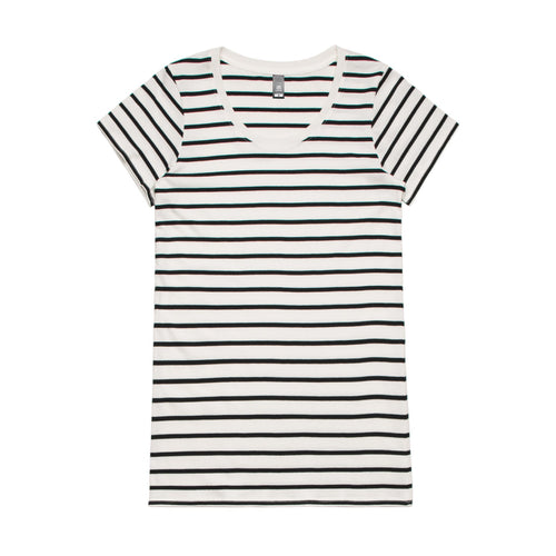 Wo's Loop Stripe Tee 4023S