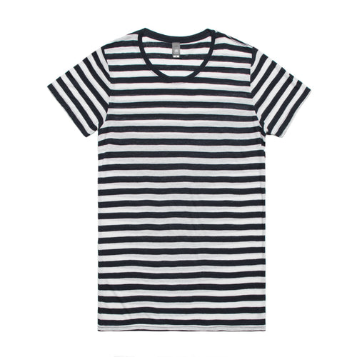 Wo's Basic Stripe Tee 4025S