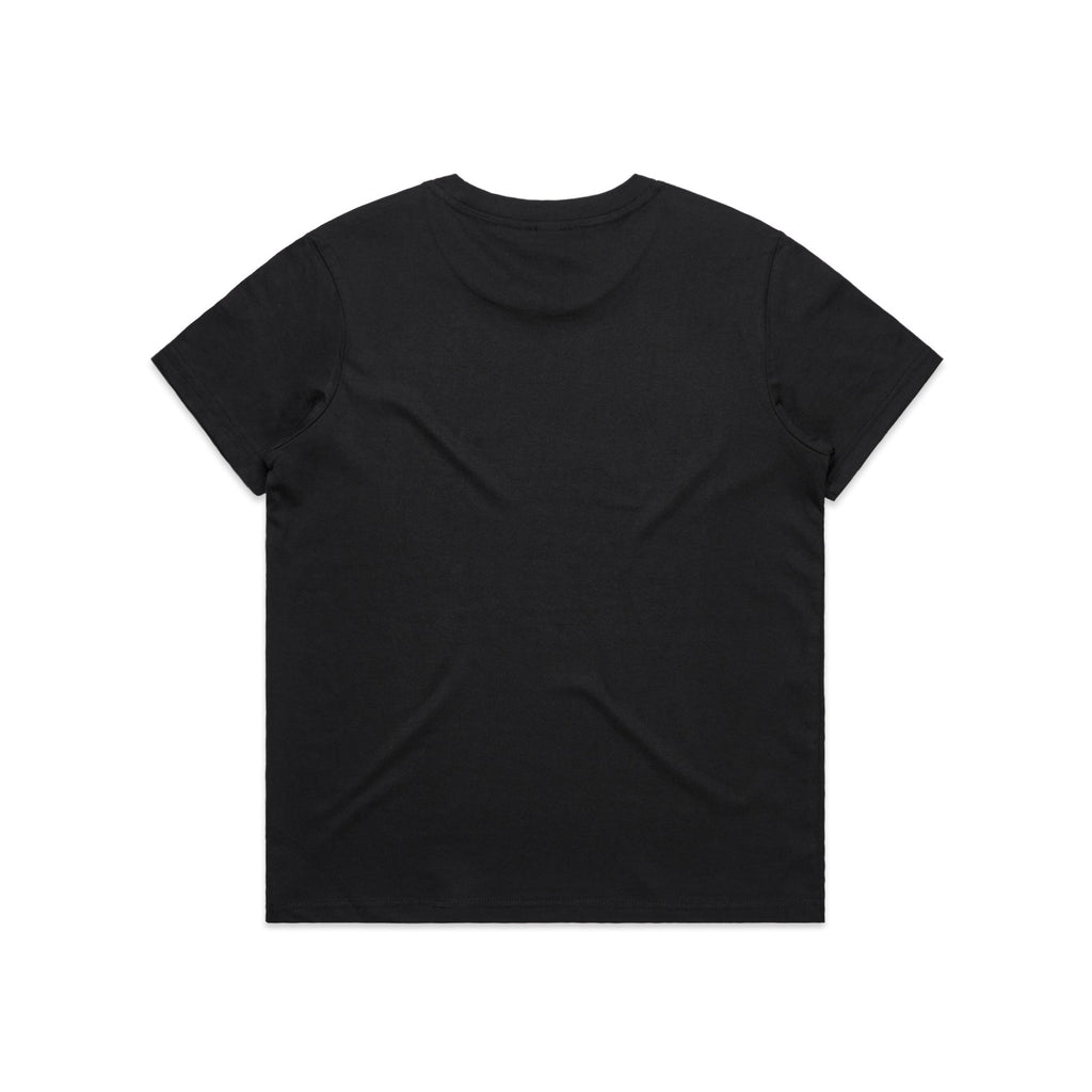 Wo's Maple Minus Tee [-8cm] 4025 - Black - Back