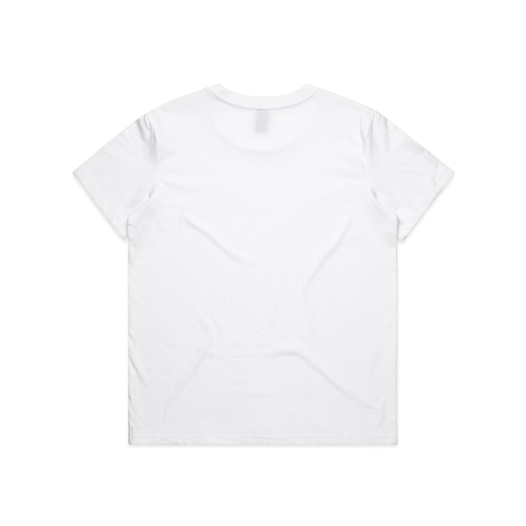 Wo's Maple Minus Tee [-8cm] 4025 - White - Back