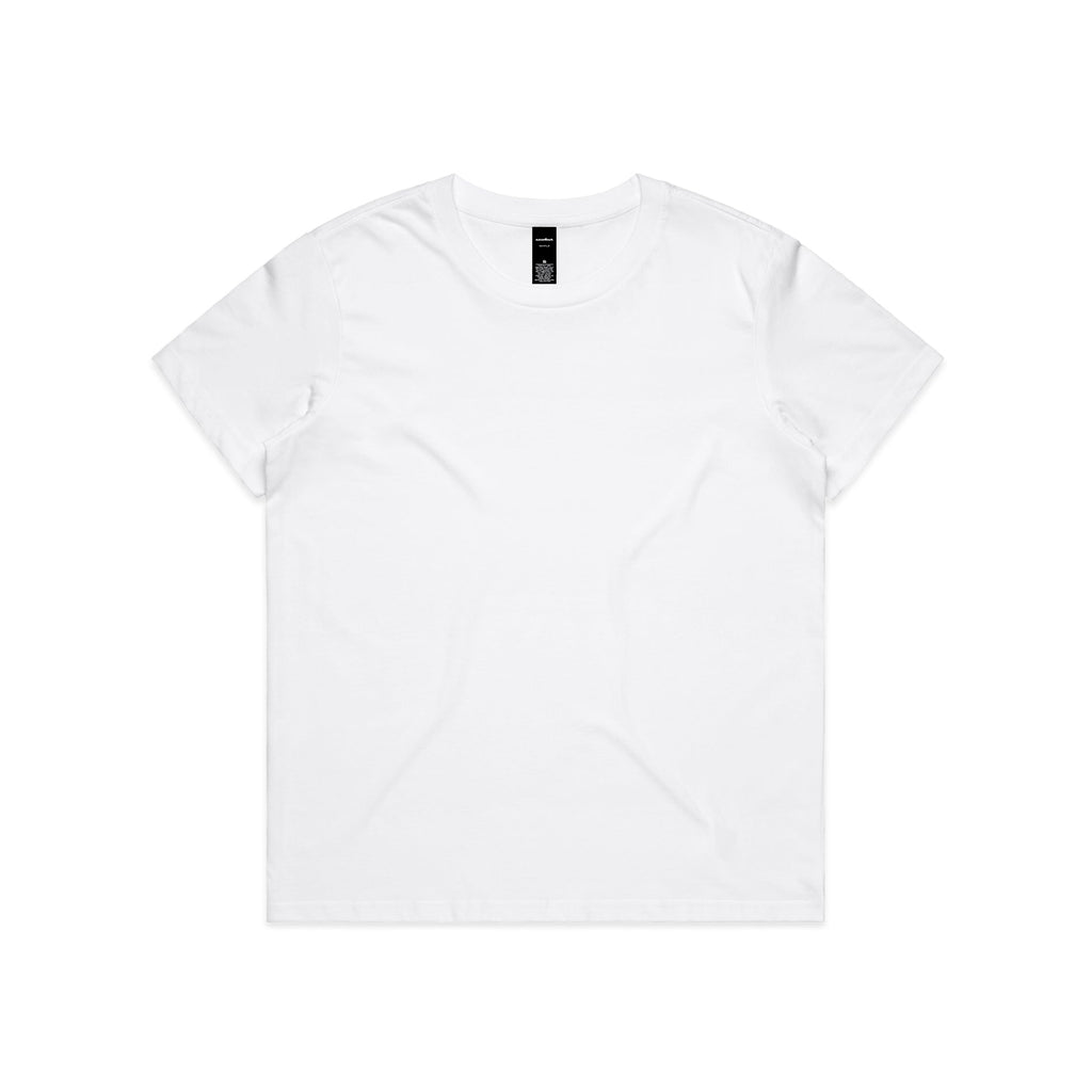 Wo's Maple Minus Tee [-8cm] 4025 - White - Front