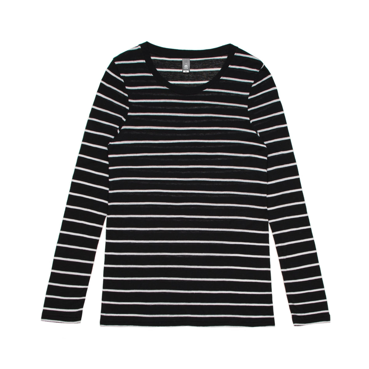 Wo's Fine Stripe L/S Tee 4027