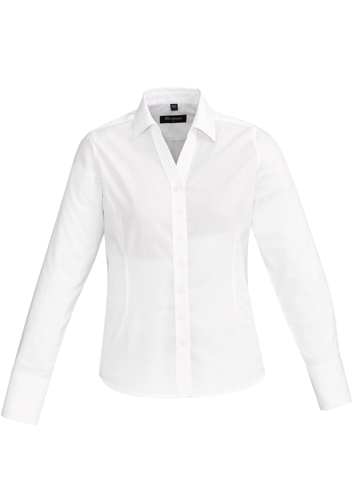 Hudson Womens Long Sleeve Shirt - White - Front