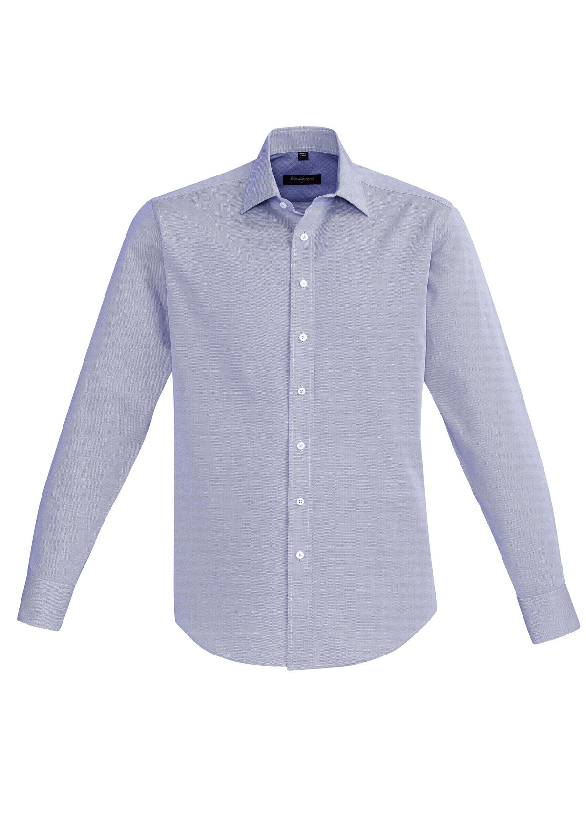 Hudson Mens Long Sleeve Shirt - Patriot Blue - Front
