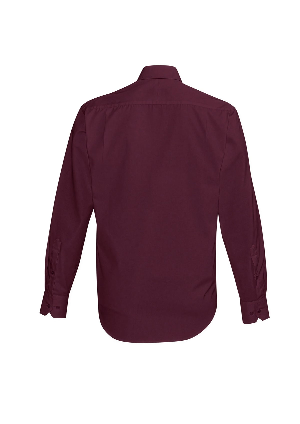 Hudson Mens Long Sleeve Shirt - Wine - Back