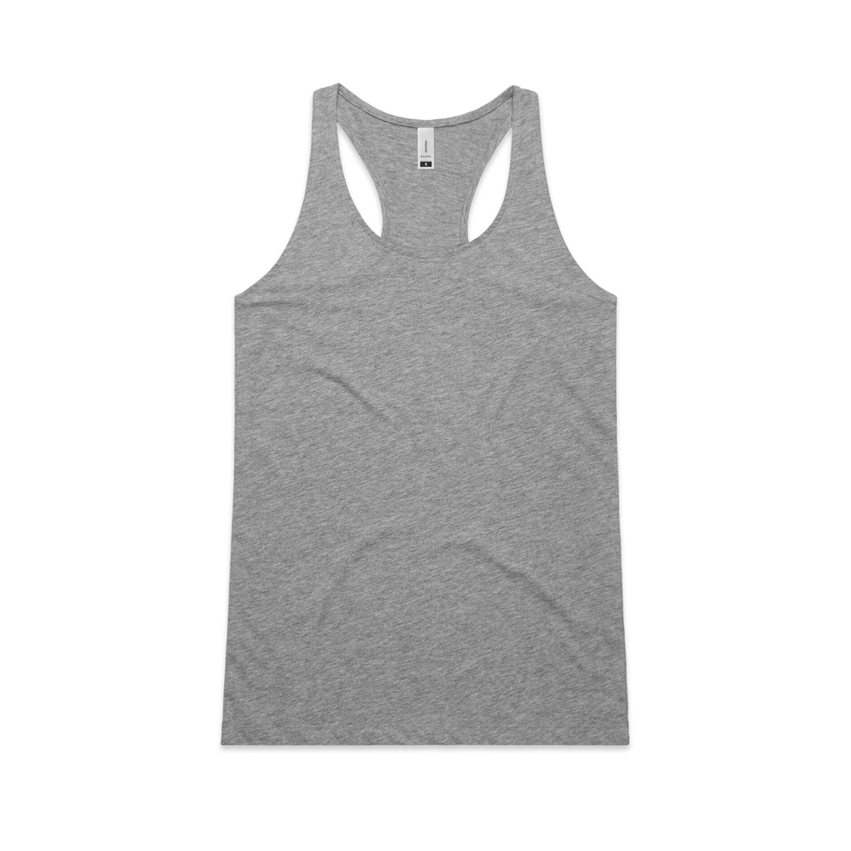 Wo's Balance Racerback Singlet 4044S - Grey Marle - Front