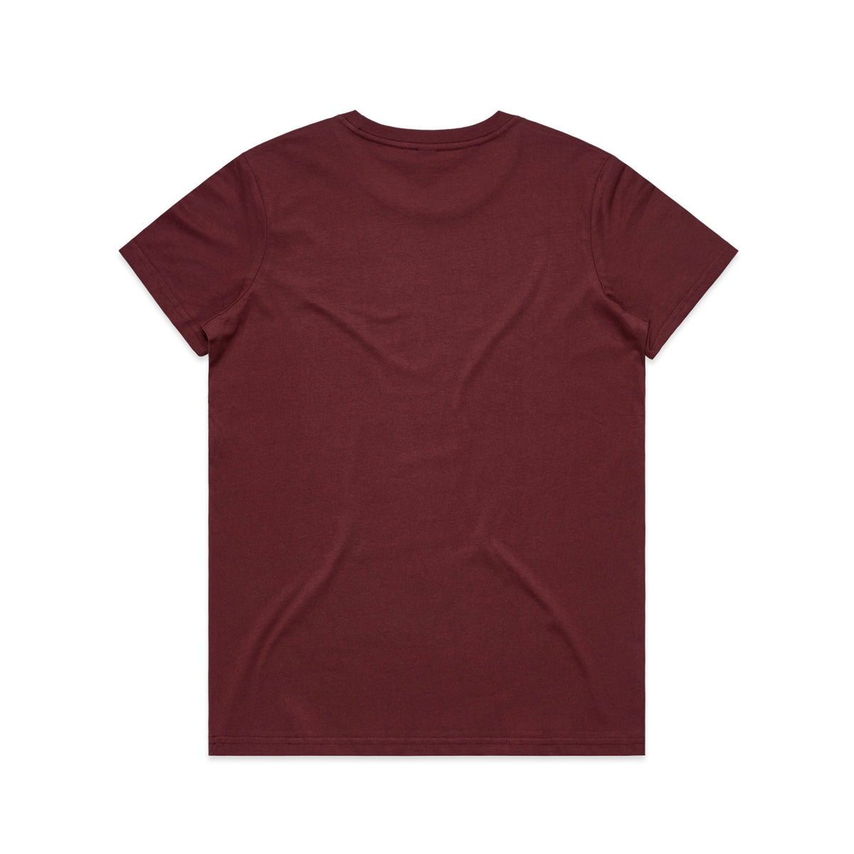 Wo's Basic Tee 4051S - Burgundy - Back