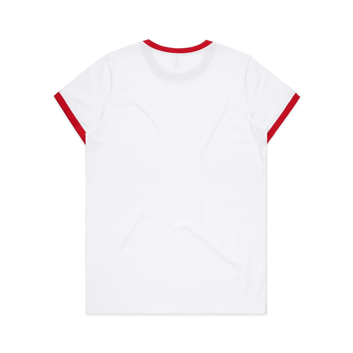 Wo's Maple Ringer Tee 4053 - White/Red - Back