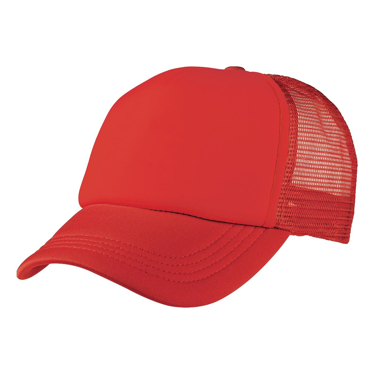 Foam Mesh Trucker - Red / Red - Front