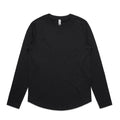 Wo's Curve L/S Tee 4055S - Black - Front
