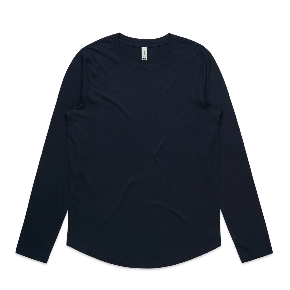 Wo's Curve L/S Tee 4055S - Navy - Front