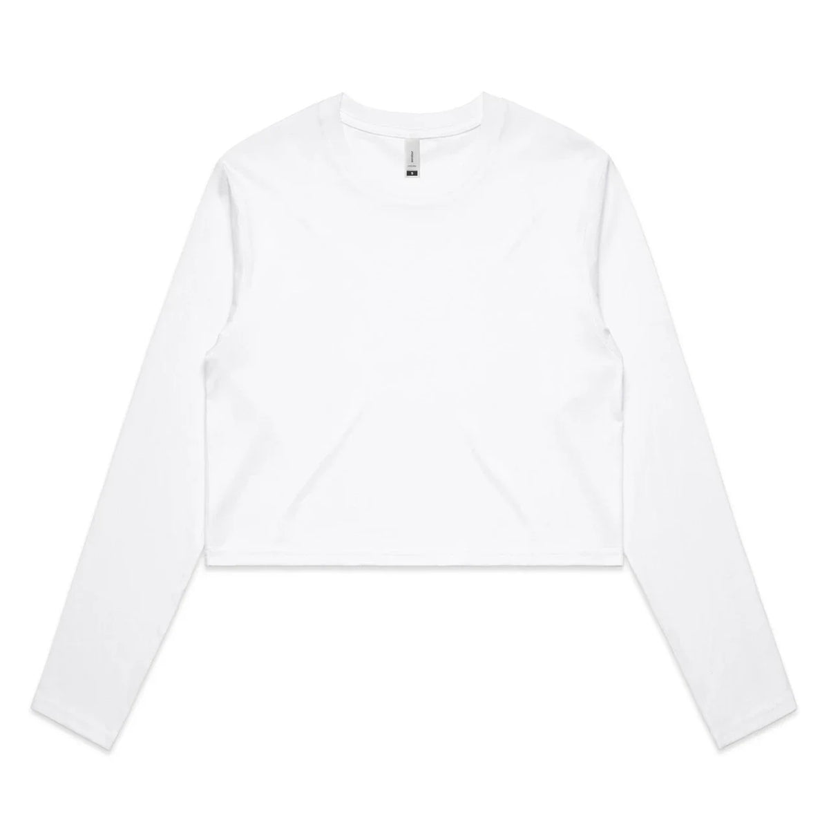 Wo's Crop L/S Tee 4058S - White - Front
