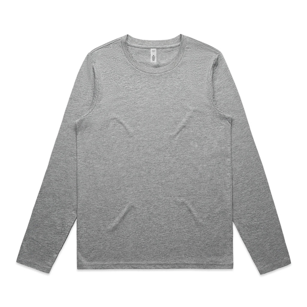 Wo's Sophie L/S Tee 4059S - Grey Marle - Front
