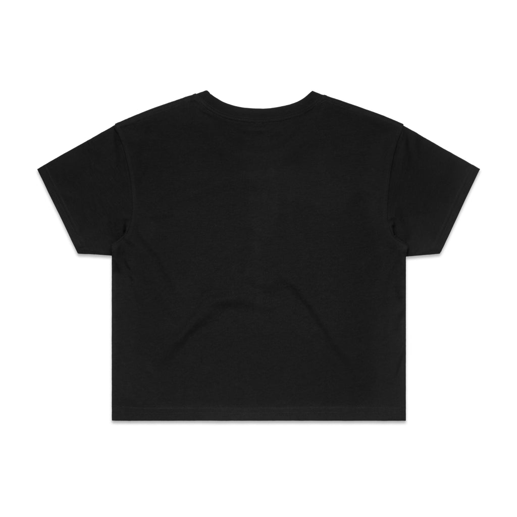 Wo's Crop Tee 4062 - Black - Back