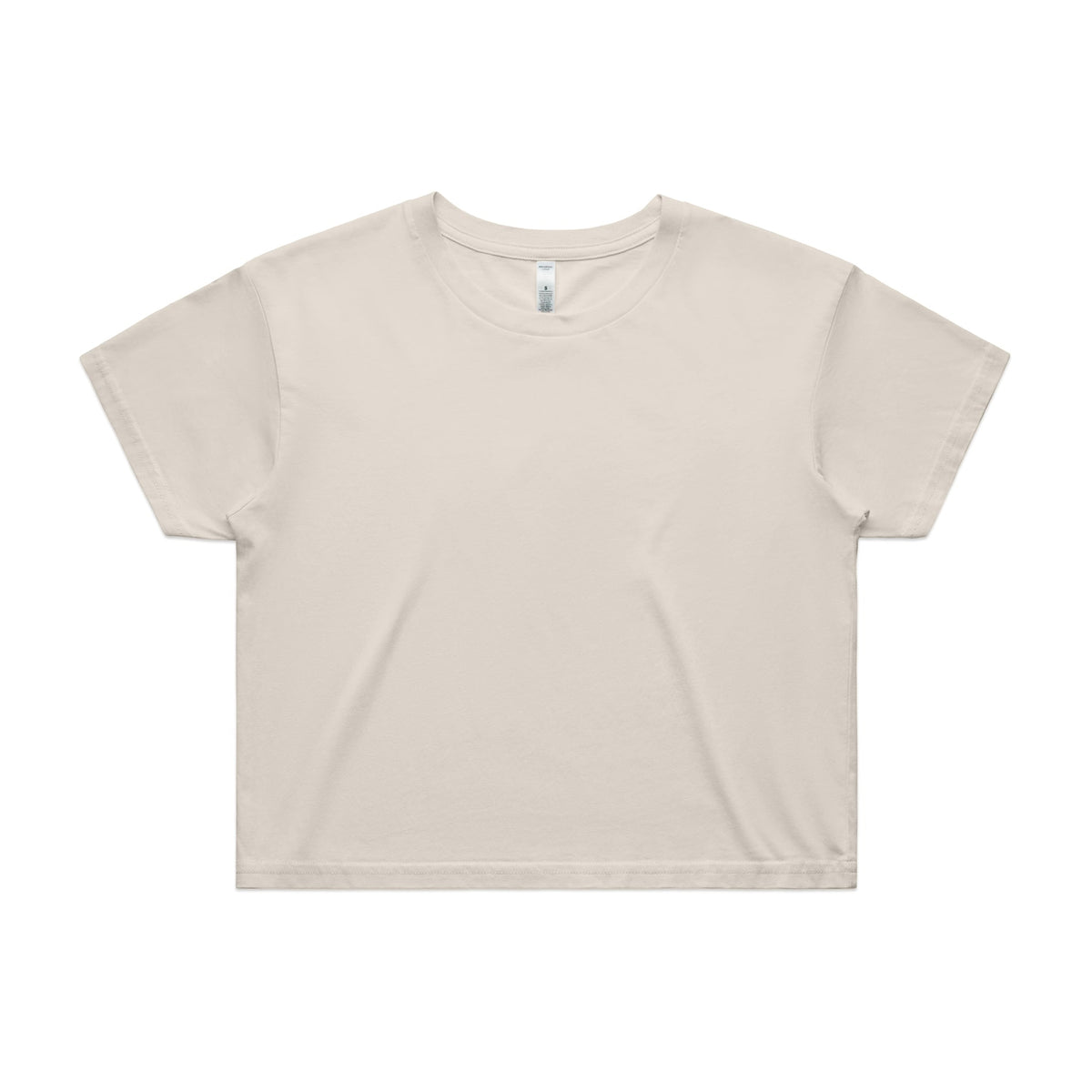 Wo's Crop Tee 4062 - Bone - Front