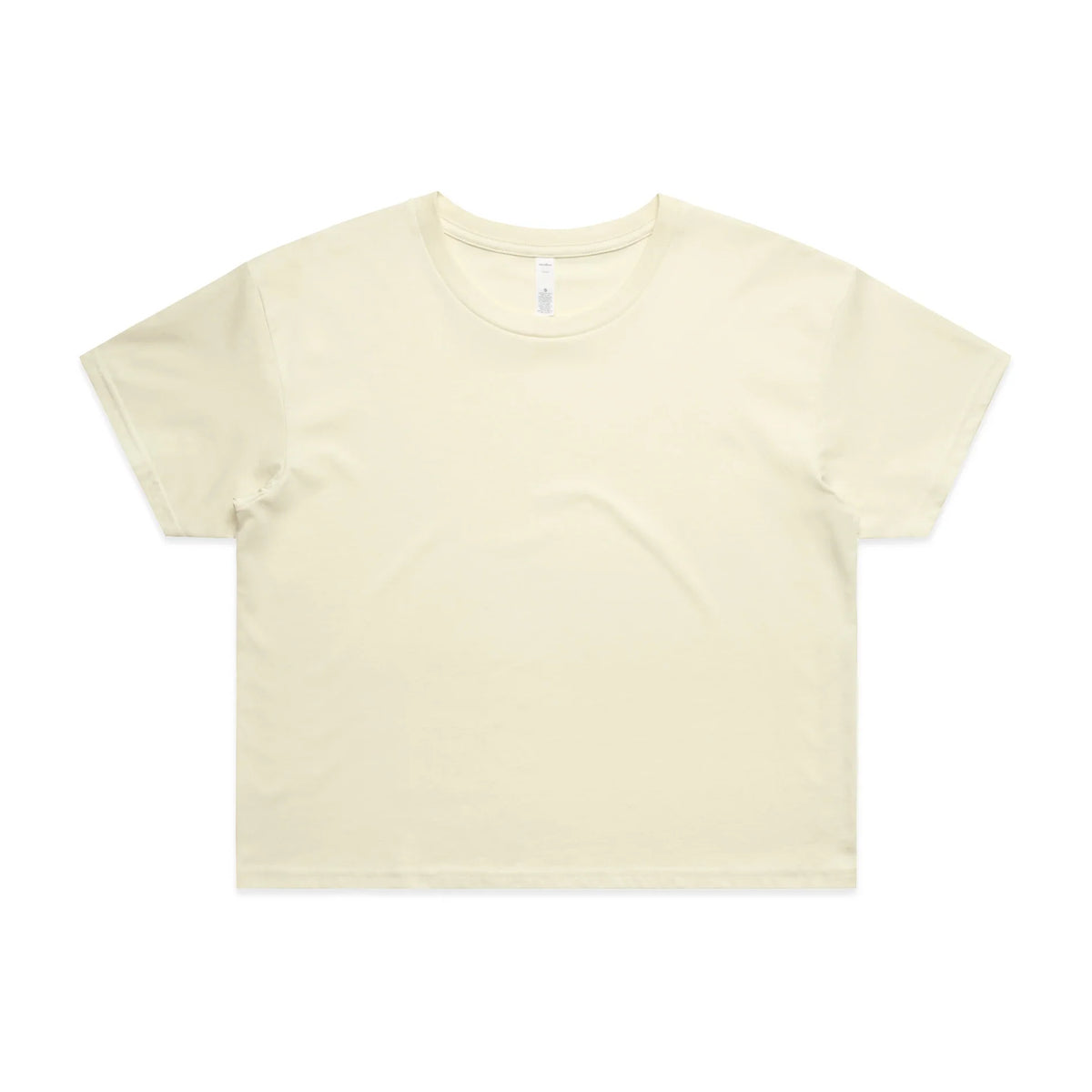 Wo's Crop Tee 4062 - Butter - Front