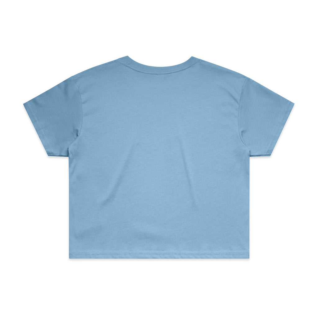 Wo's Crop Tee 4062 - Carolina Blue - Back