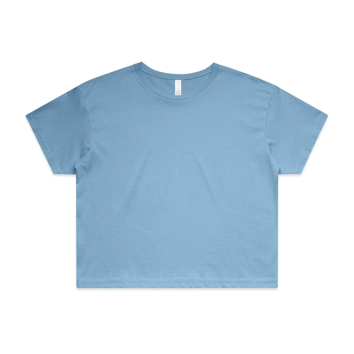Wo's Crop Tee 4062 - Carolina Blue - Front