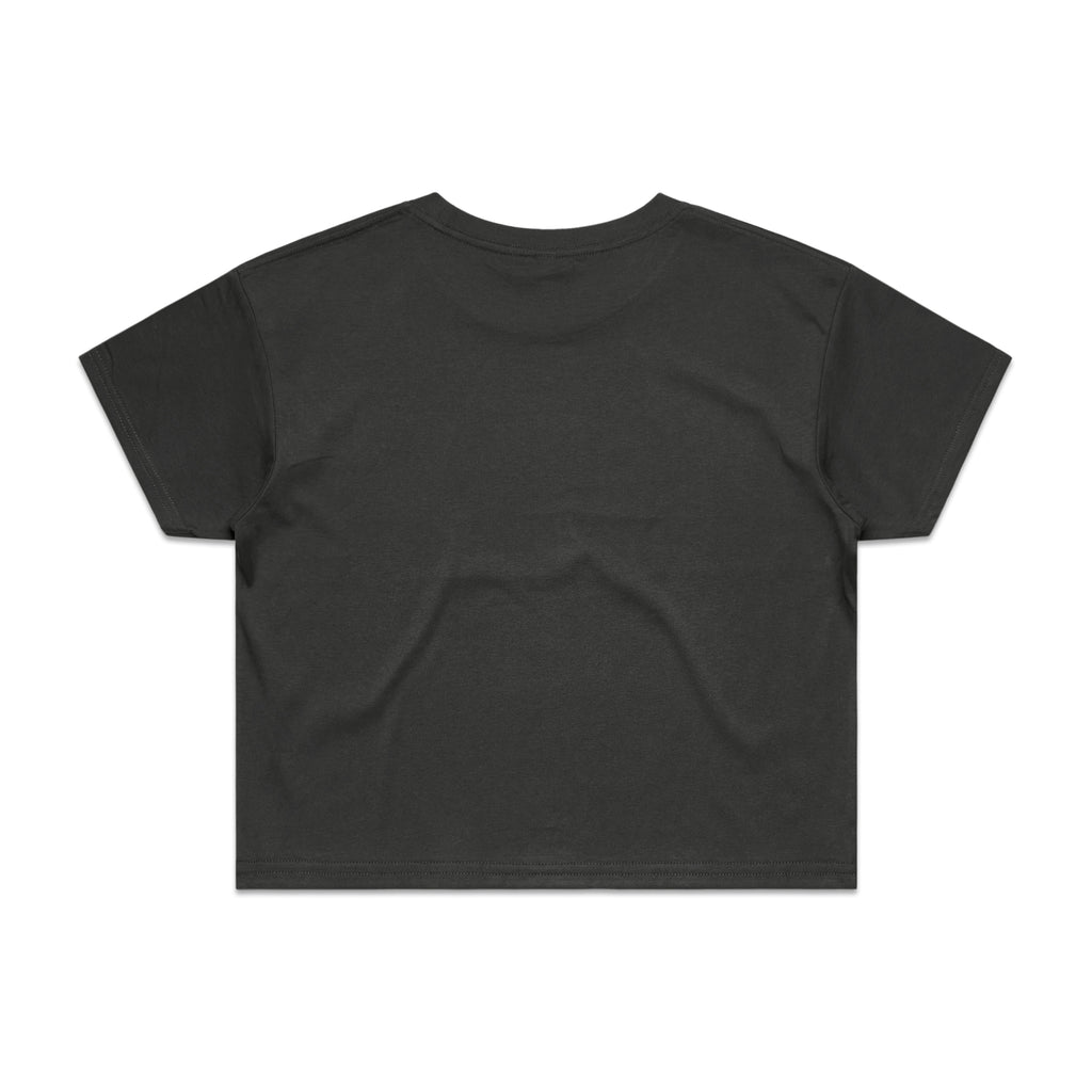 Wo's Crop Tee 4062 - Coal - Back