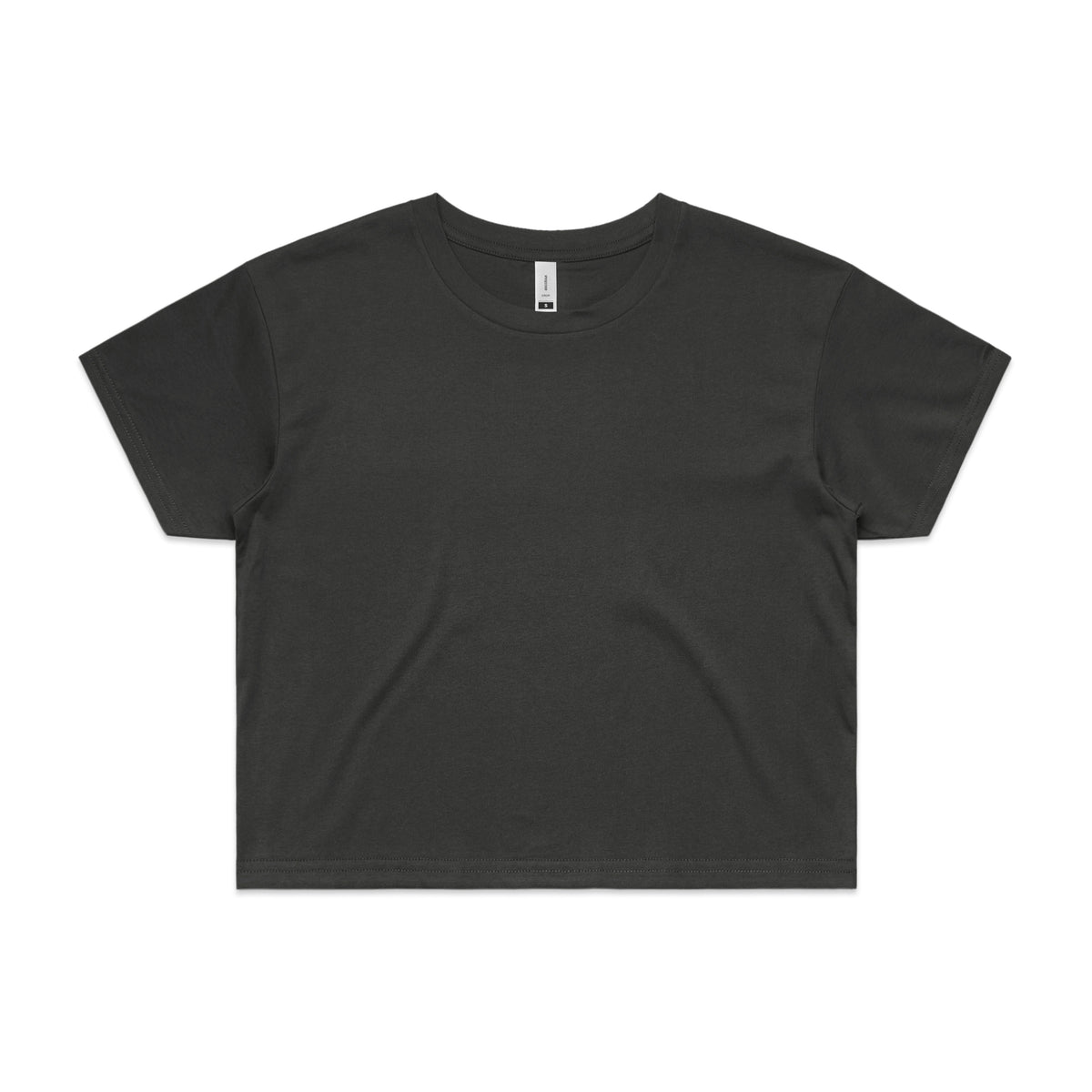 Wo's Crop Tee 4062 - Coal - Front
