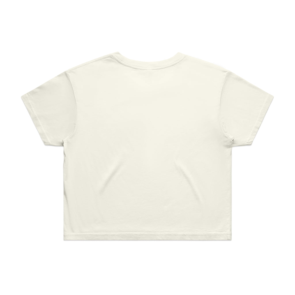 Wo's Crop Tee 4062 - Ecru - Back