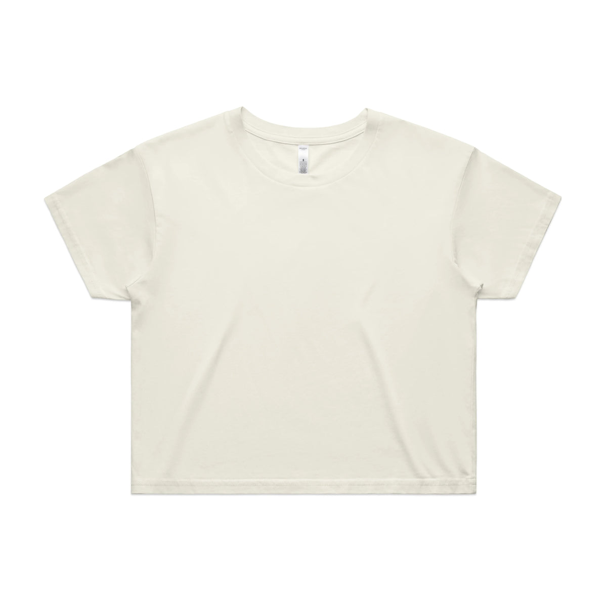 Wo's Crop Tee 4062 - Ecru - Front