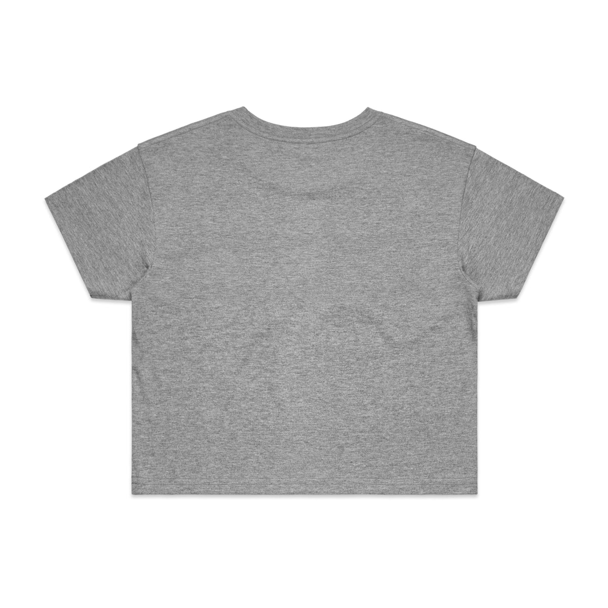 Wo's Crop Tee 4062 - Grey Marle - Back