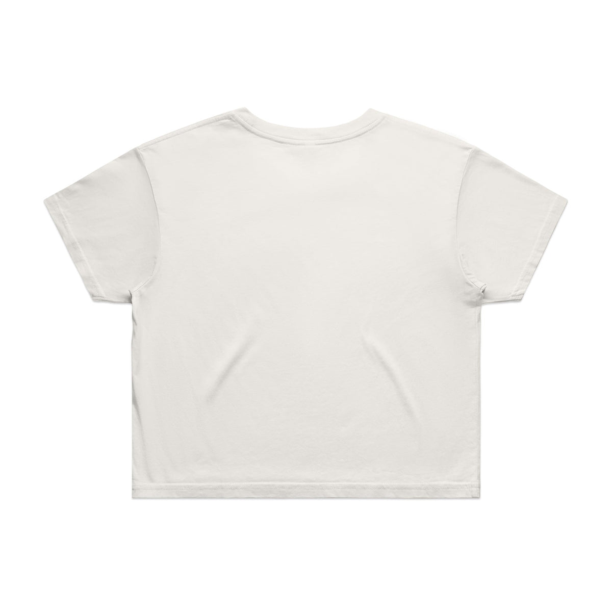 Wo's Crop Tee 4062 - Natural - Back