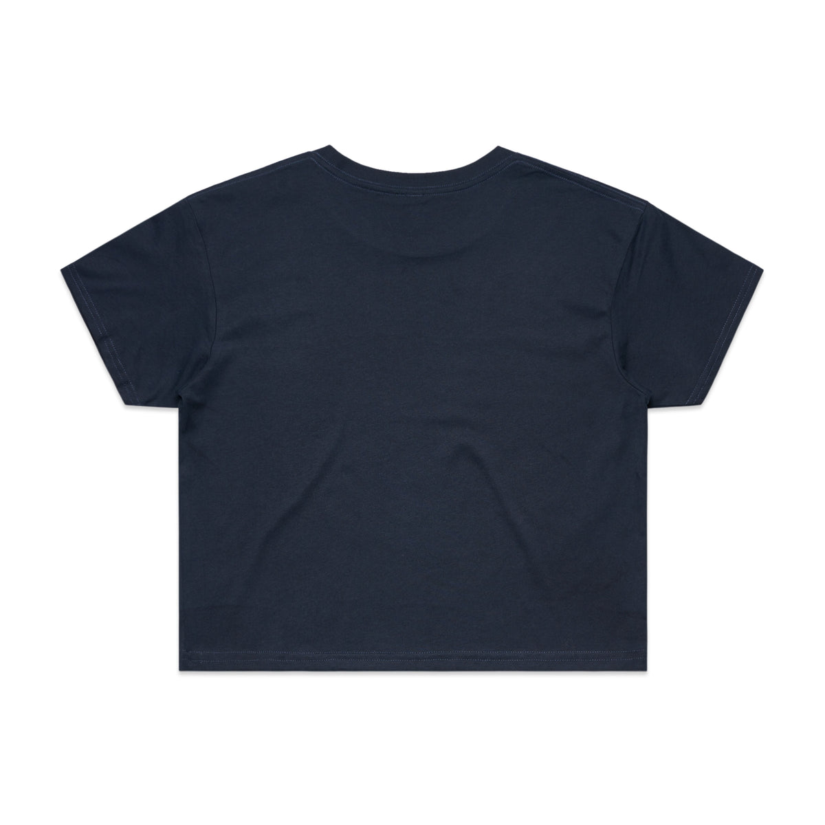 Wo's Crop Tee 4062 - Navy - Back