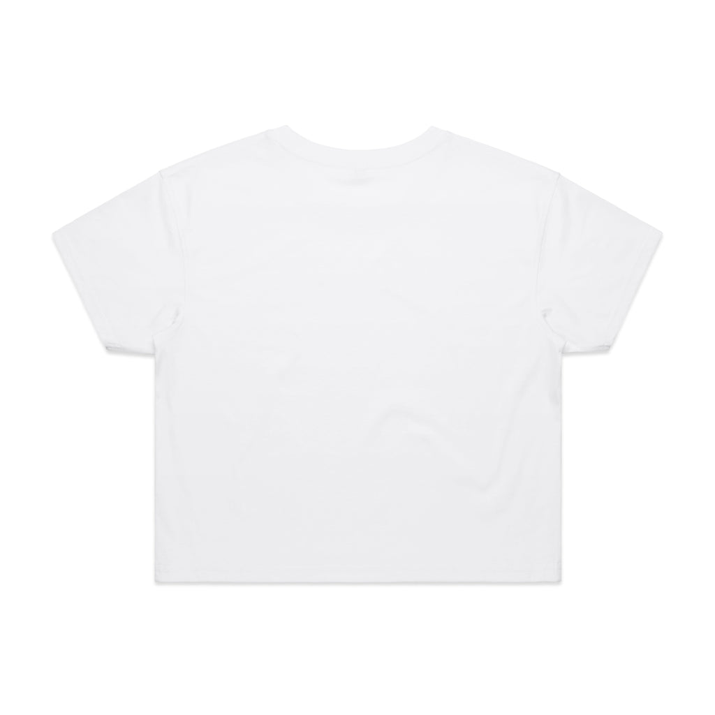 Wo's Crop Tee 4062 - White - Back