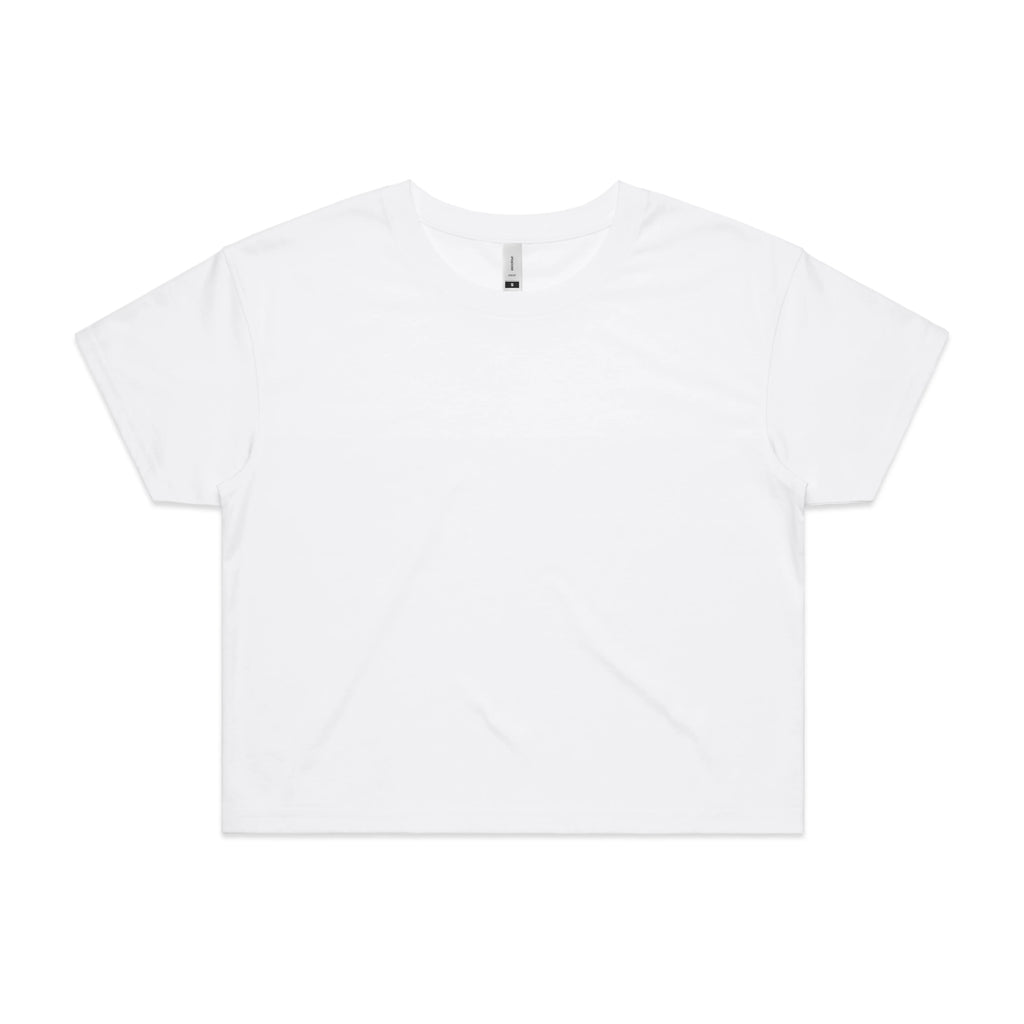 Wo's Crop Tee 4062 - White - Front