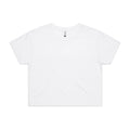 Wo's Crop Tee 4062 - White - Front