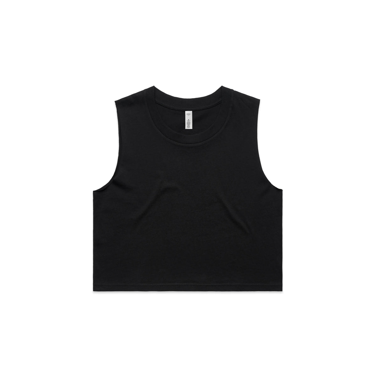Wo's Crop Tank 4068S - Black - Front