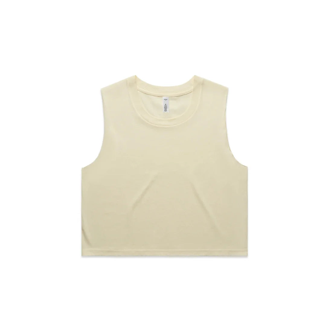 Wo's Crop Tank 4068S - Butter - Front