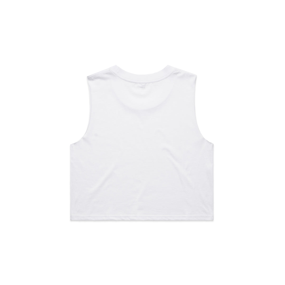 Wo's Crop Tank 4068S - White - Back