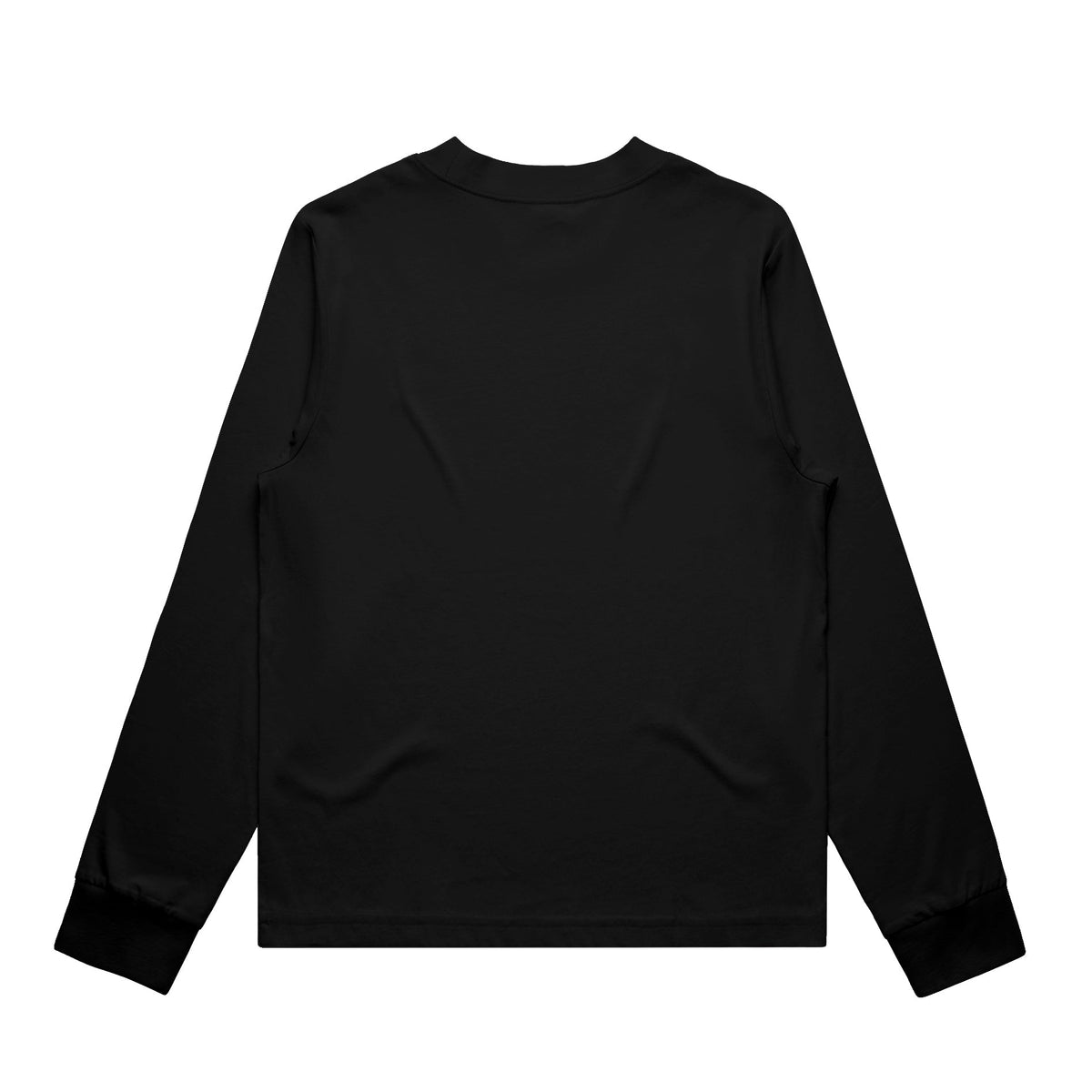 Wo's Mock L/S Tee 4070S - Black - Back