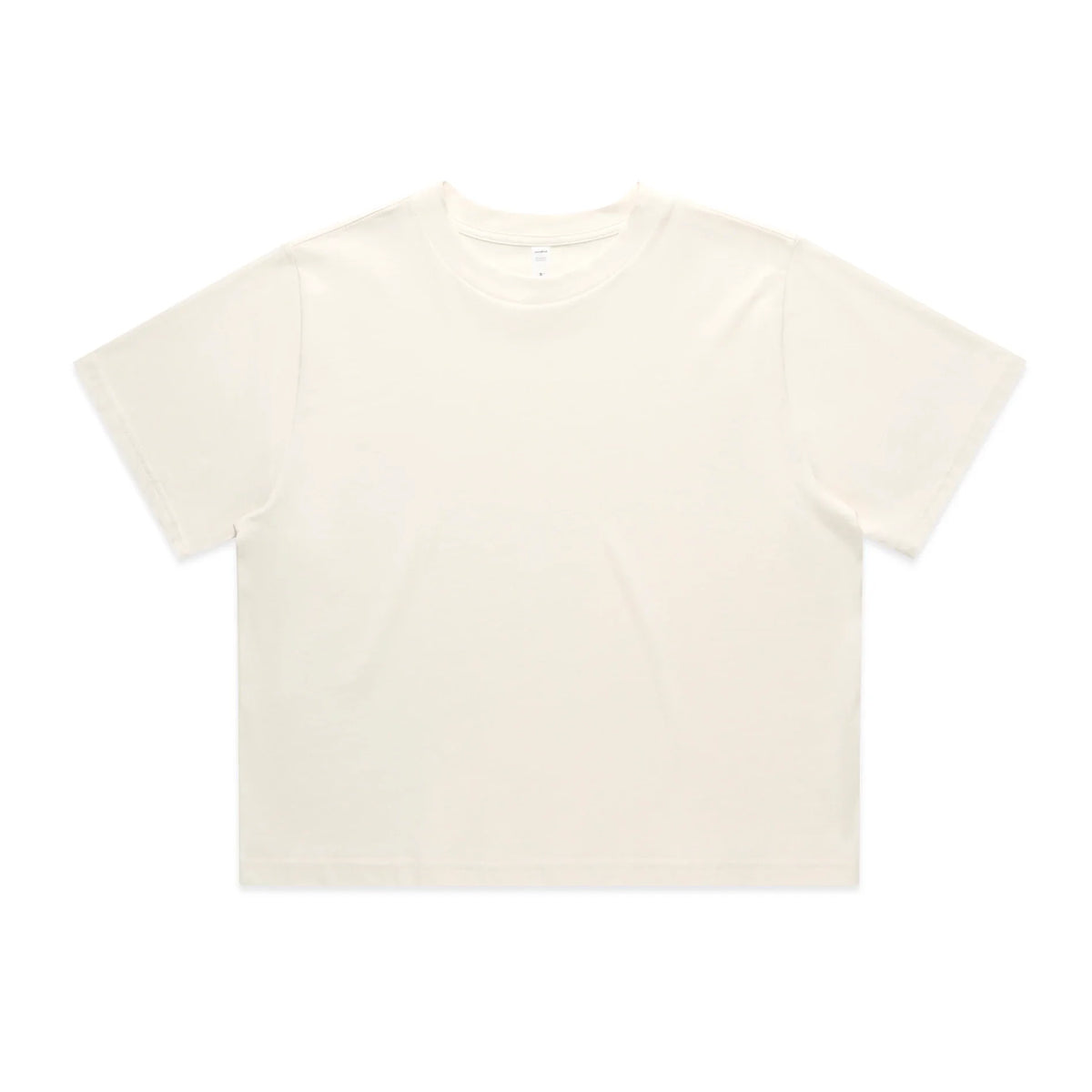 Wo's Classic Crop Tee 4072 - Ecru - Front