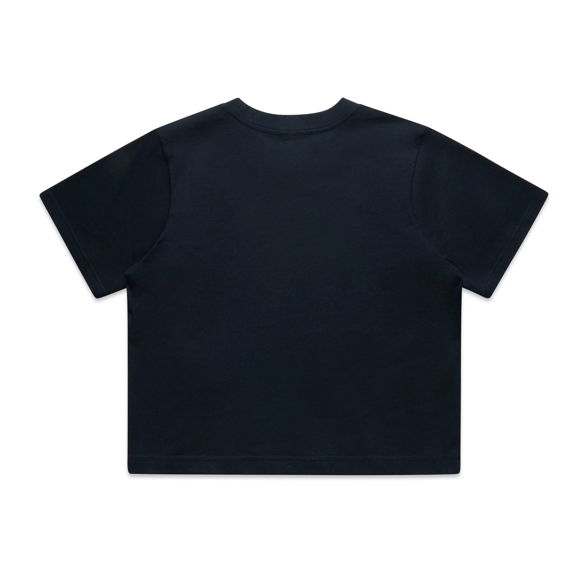 Wo's Classic Crop Tee 4072 - Navy - Back