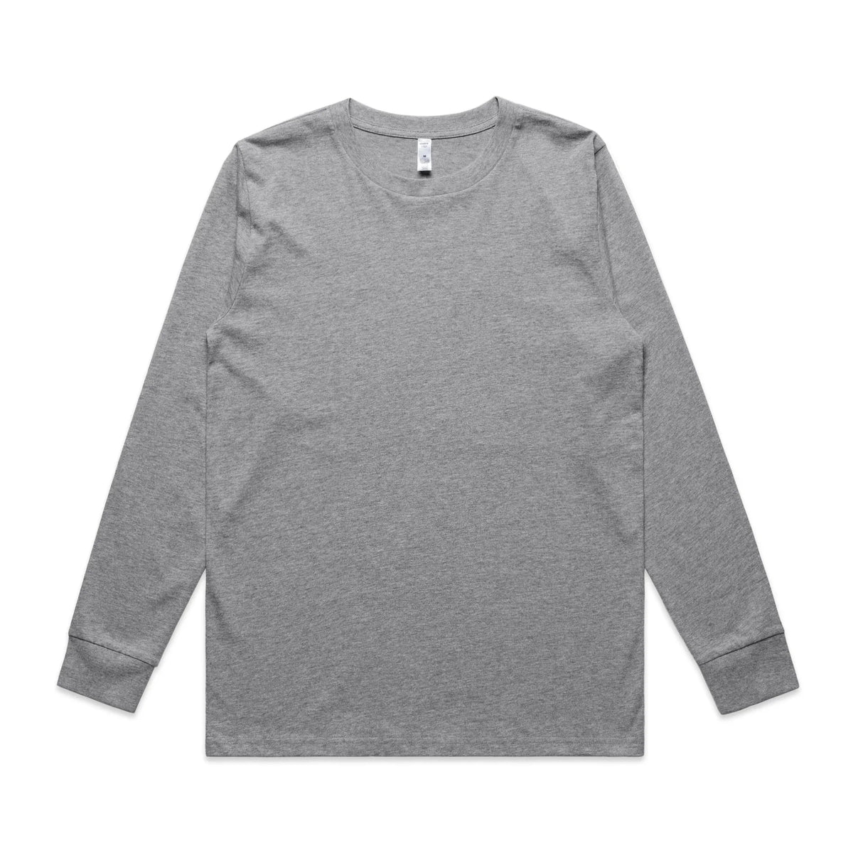 Wo's Classic L/S Tee 4073 - Grey Marle - Front