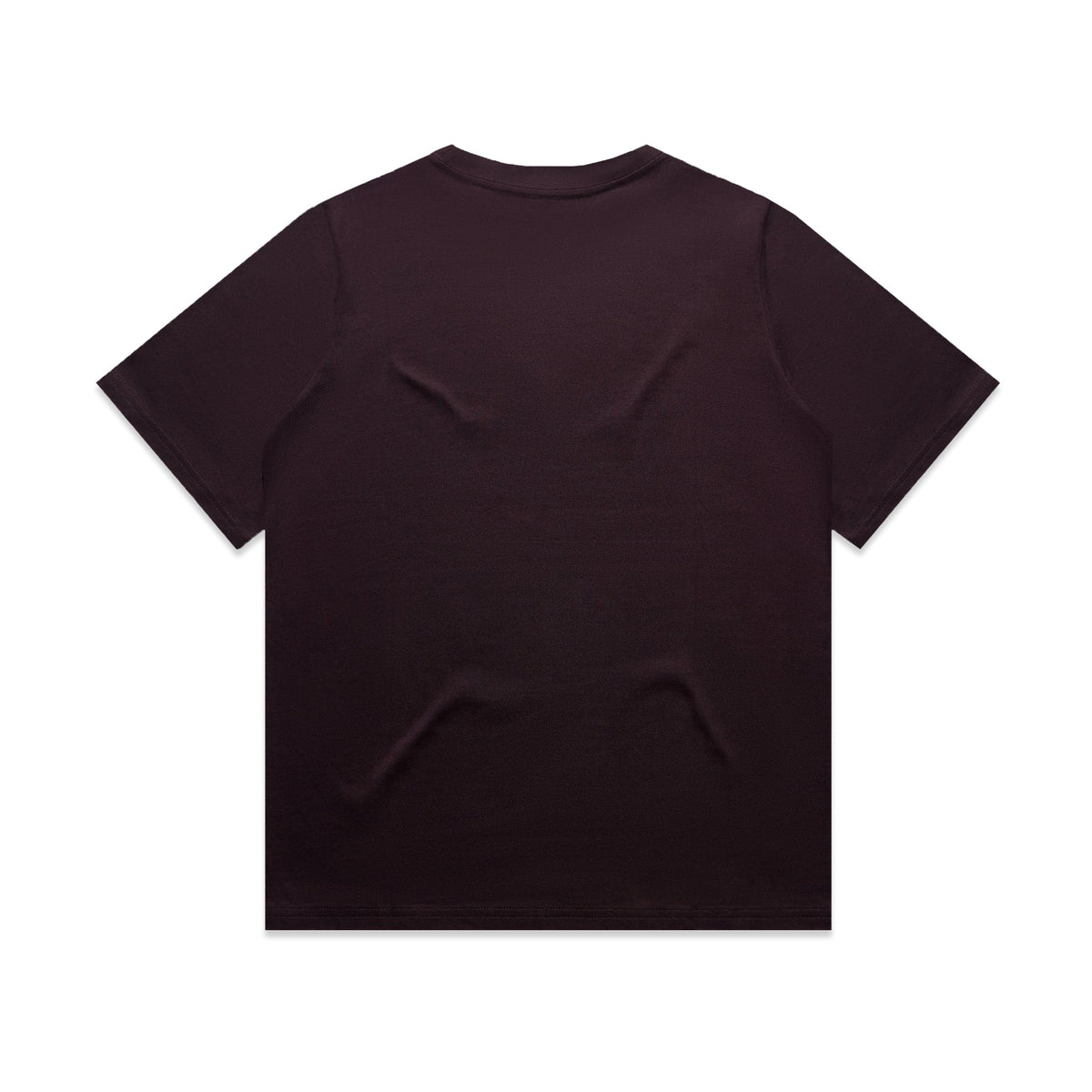 Wo's Heavy Tee 4080 - Plum - Back