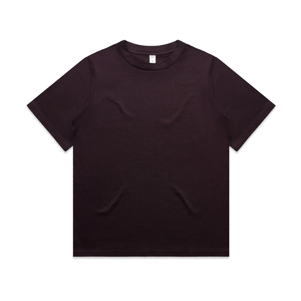 Wo's Heavy Tee 4080 - Plum - Front