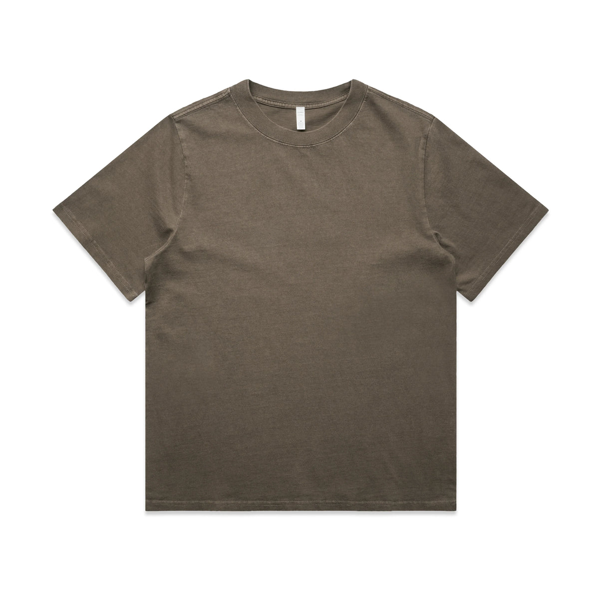 Wo's Heavy Faded Tee 4082 - Faded Brown - Front