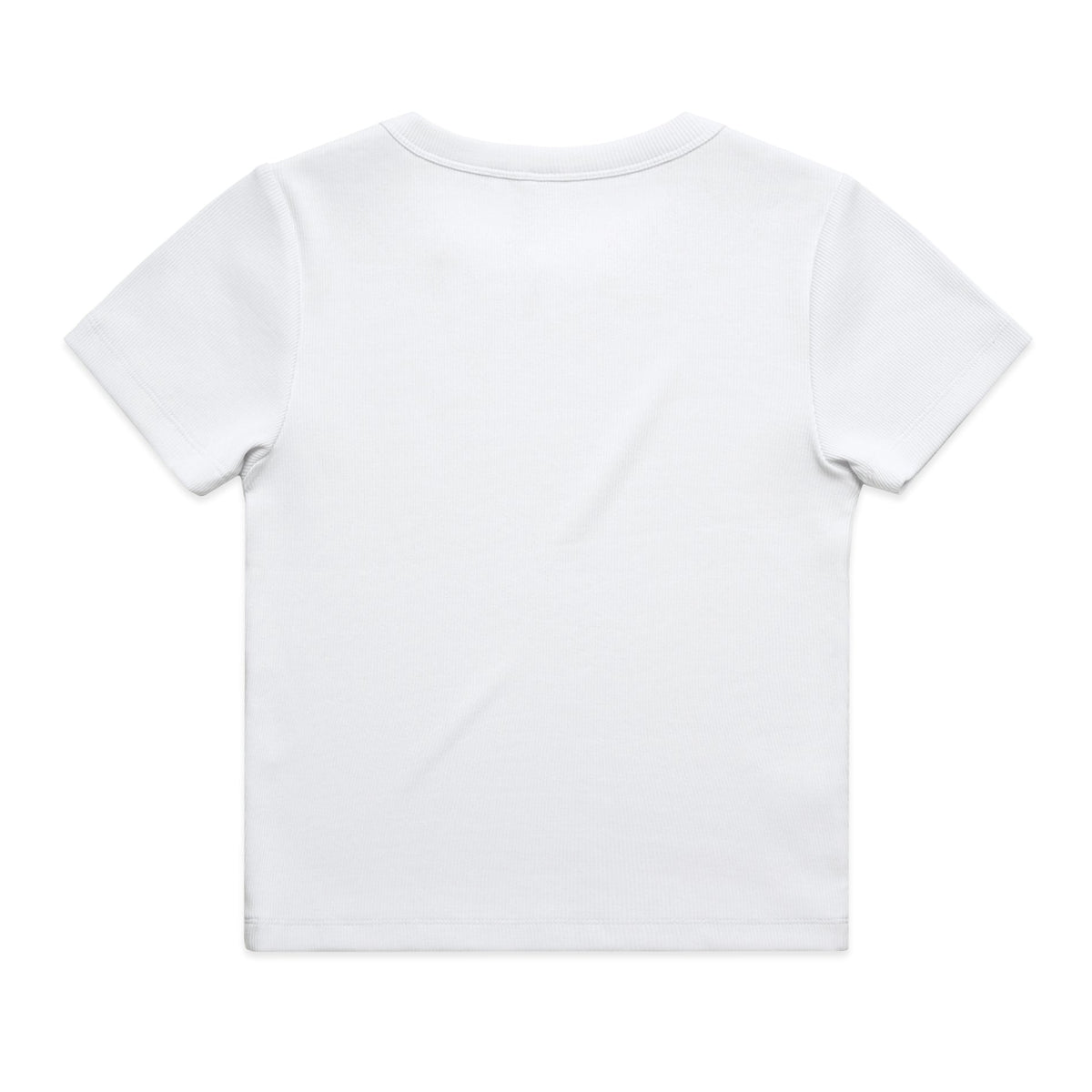 Wo's Organic Rib Tee 4092G - White - Back