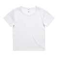 Wo's Organic Rib Tee 4092G - White - Front