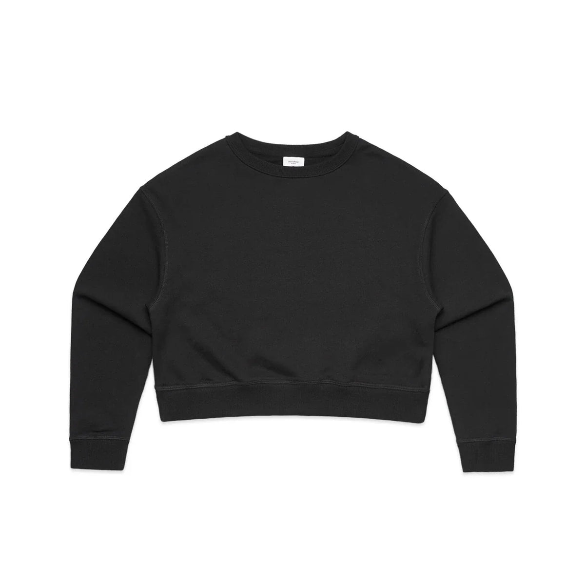 Wo's Crop Crew 4123S - Black - Front